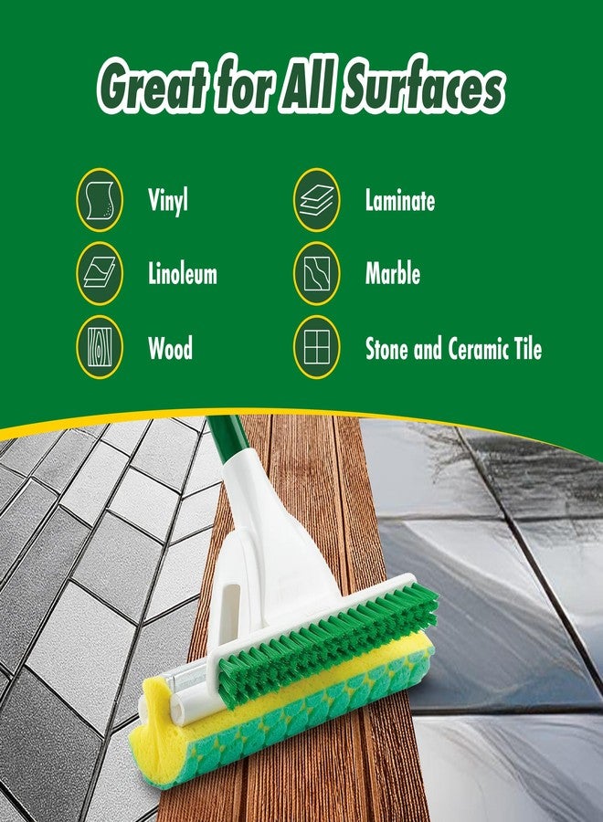 Libman Commercial Libman Nitty Gritty Roller Mop Refills | Scrub Mop | Wet Mop | Mops for Floor Cleaning | Sponge Mop | Self Wringing Wood Floor Mop | | 3 Replacement Mop Heads Included - Image 4